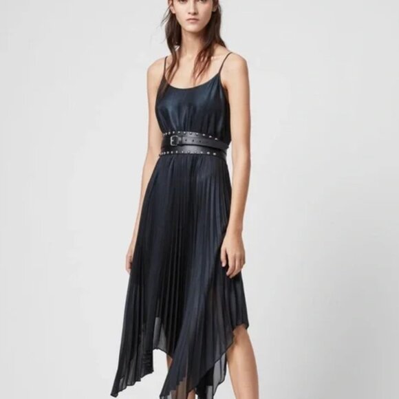 All Saints Dresses & Skirts - All Saints Lerin Pleated Maxi Dress, with Lace size XS
